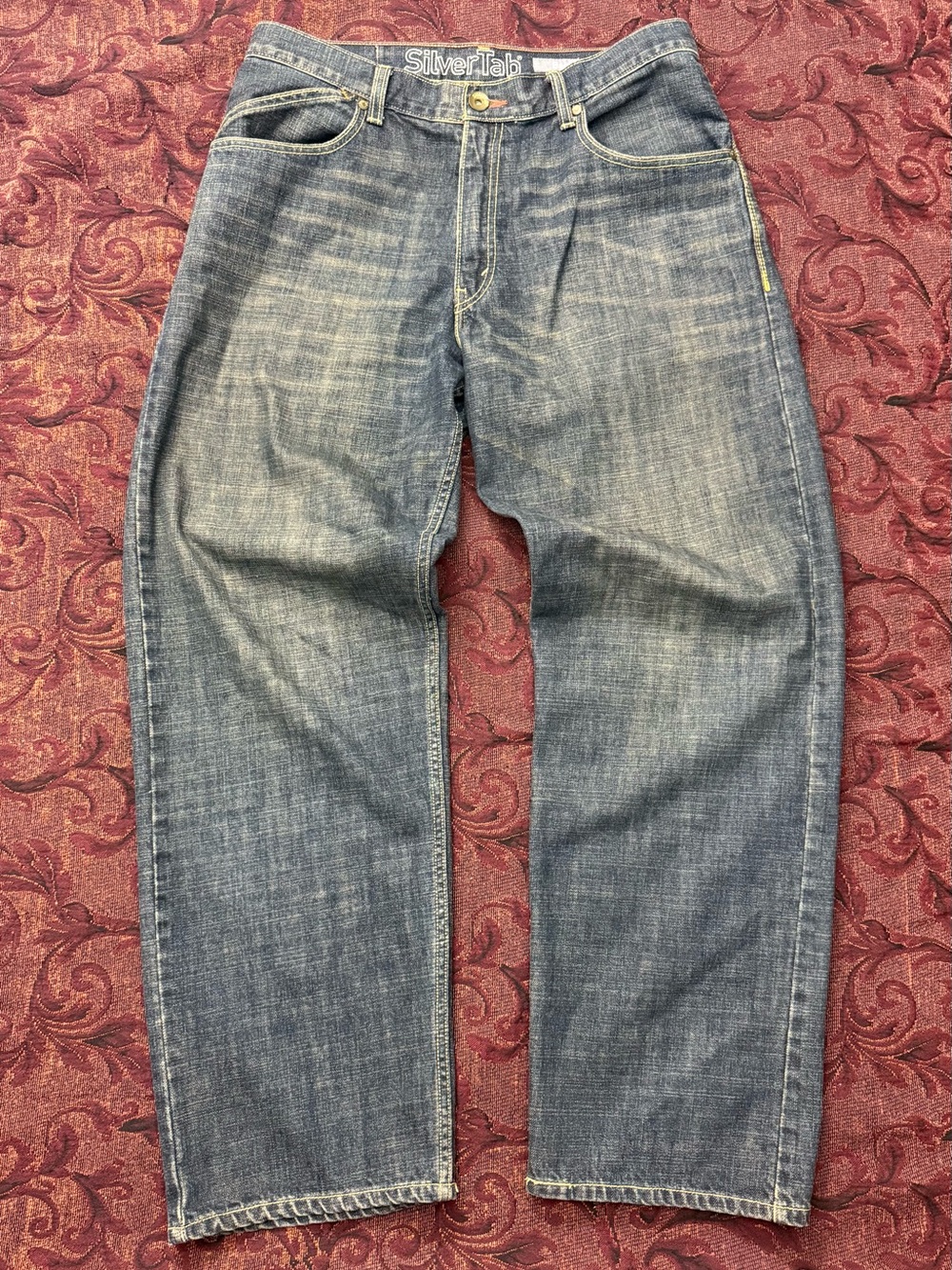 Vintage Y2K Levi’s SilverTab Baggy Jeans Faded Wide Leg Skater Denim